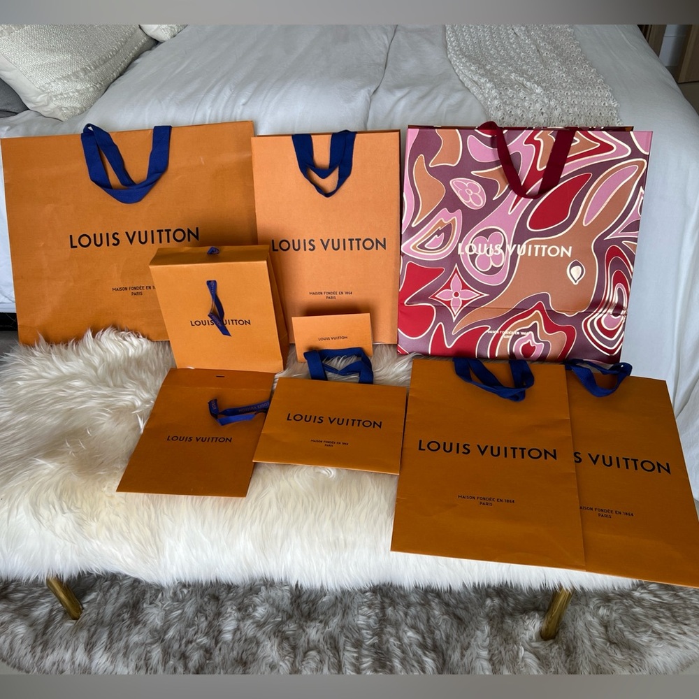 Louis Vuitton authentic paper bags *9 ítems included*